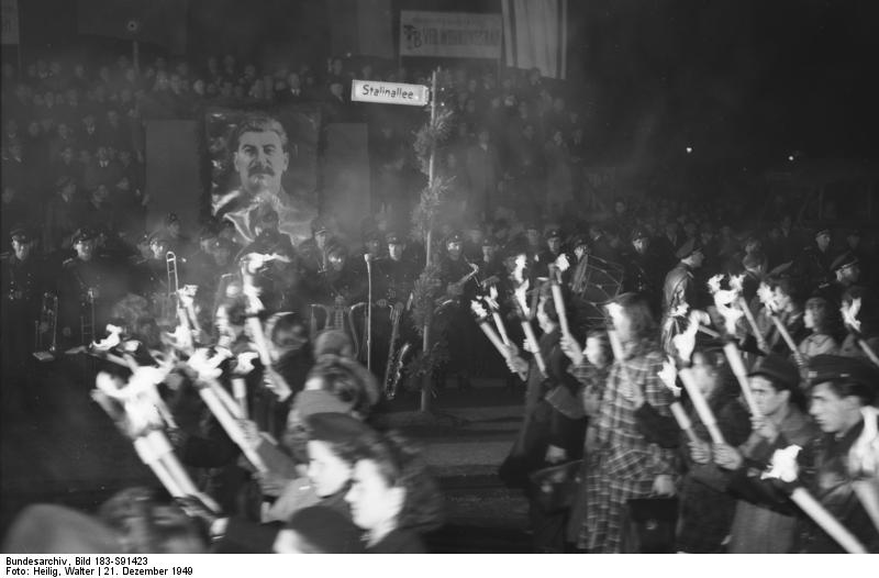 Berlin, Großkundgebung zum 70. Geburtstag Stalins 1949